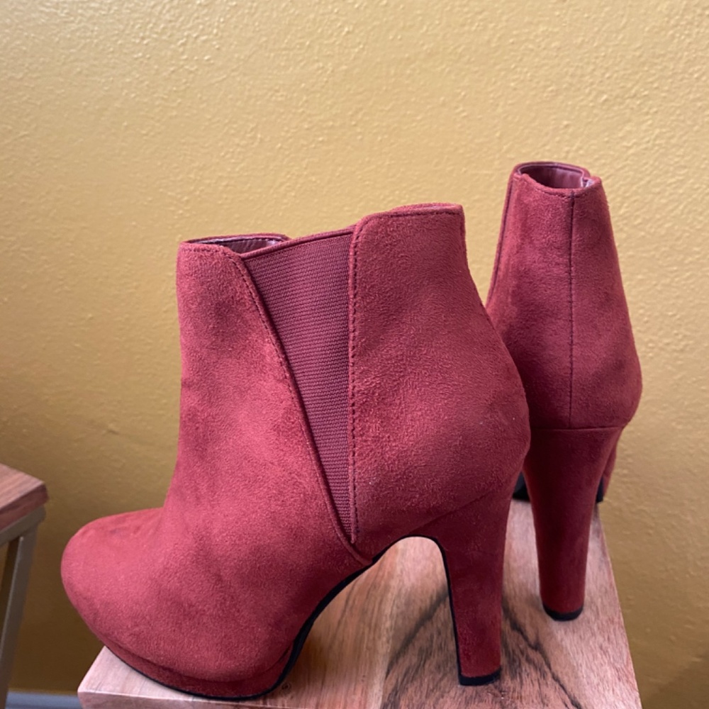 Rust Orange Booties - Picture 2 of 2